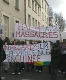 Manifestation des guinéens